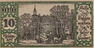 Német Birodalom/Weimari Köztársaság/ Berlin "1-20 kerületek" 20db klf szükségpénz, komplet...