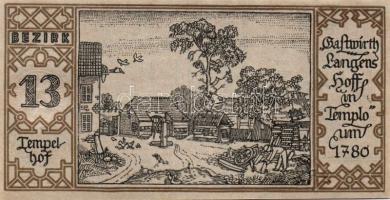 Német Birodalom/Weimari Köztársaság/ Berlin "1-20 kerületek" 20db klf szükségpénz, komplet...