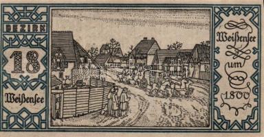 Német Birodalom/Weimari Köztársaság/ Berlin "1-20 kerületek" 20db klf szükségpénz, komplet...