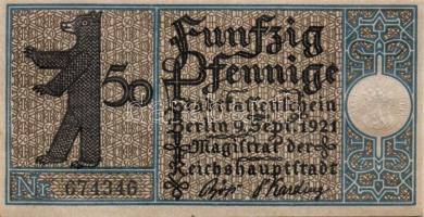 Német Birodalom/Weimari Köztársaság/ Berlin "1-20 kerületek" 20db klf szükségpénz, komplet...