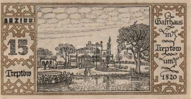 Német Birodalom/Weimari Köztársaság/ Berlin "1-20 kerületek" 20db klf szükségpénz, komplet...