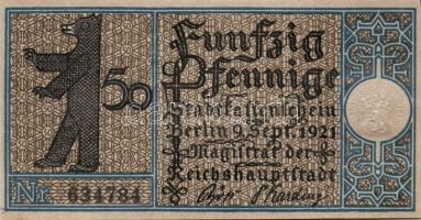 Német Birodalom/Weimari Köztársaság/ Berlin "1-20 kerületek" 20db klf szükségpénz, komplet...