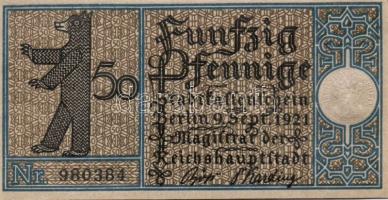 Német Birodalom/Weimari Köztársaság/ Berlin "1-20 kerületek" 20db klf szükségpénz, komplet...