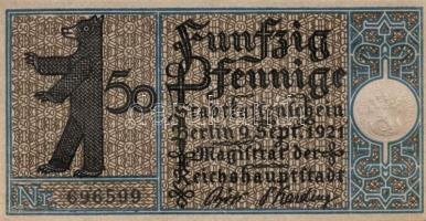 Német Birodalom/Weimari Köztársaság/ Berlin "1-20 kerületek" 20db klf szükségpénz, komplet...