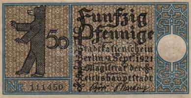 Német Birodalom/Weimari Köztársaság/ Berlin "1-20 kerületek" 20db klf szükségpénz, komplet...