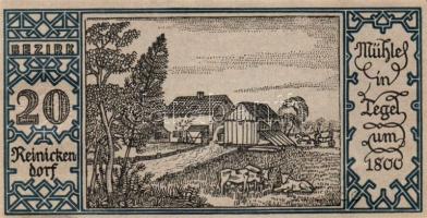 Német Birodalom/Weimari Köztársaság/ Berlin "1-20 kerületek" 20db klf szükségpénz, komplet...