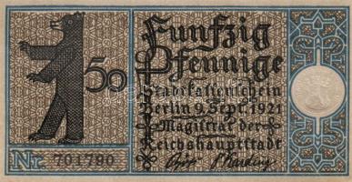 Német Birodalom/Weimari Köztársaság/ Berlin "1-20 kerületek" 20db klf szükségpénz, komplet...