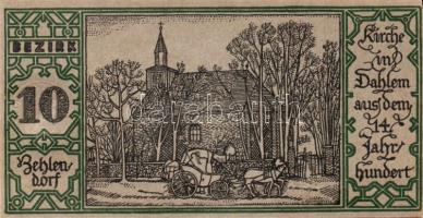 Német Birodalom/Weimari Köztársaság/ Berlin "1-20 kerületek" 20db klf szükségpénz, komplet...