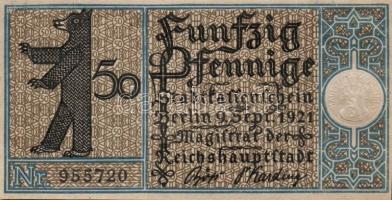 Német Birodalom/Weimari Köztársaság/ Berlin "1-20 kerületek" 20db klf szükségpénz, komplet...