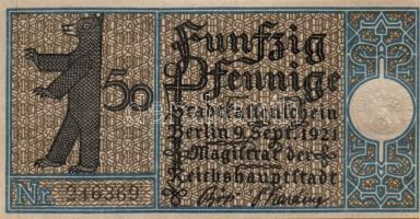 Német Birodalom/Weimari Köztársaság/ Berlin "1-20 kerületek" 20db klf szükségpénz, komplet...