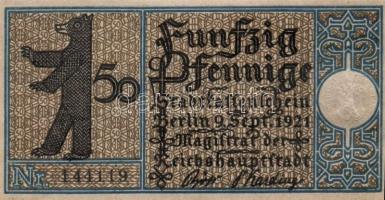 Német Birodalom/Weimari Köztársaság/ Berlin "1-20 kerületek" 20db klf szükségpénz, komplet...