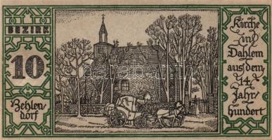 Német Birodalom/Weimari Köztársaság/ Berlin "1-20 kerületek" 20db klf szükségpénz, komplet...