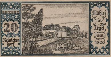 Német Birodalom/Weimari Köztársaság/ Berlin "1-20 kerületek" 20db klf szükségpénz, komplet...