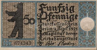 Német Birodalom/Weimari Köztársaság/ Berlin "1-20 kerületek" 20db klf szükségpénz, komplet...