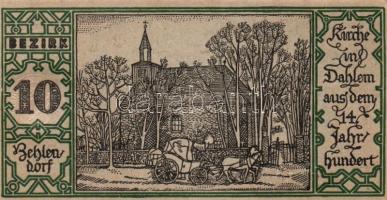 Német Birodalom/Weimari Köztársaság/ Berlin "1-20 kerületek" 20db klf szükségpénz, komplet...