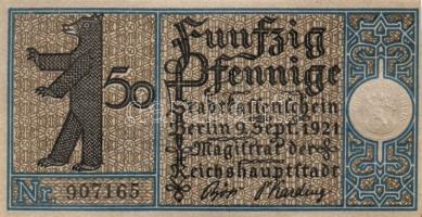 Német Birodalom/Weimari Köztársaság/ Berlin "1-20 kerületek" 20db klf szükségpénz, komplet...