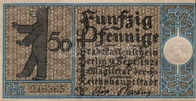 Német Birodalom/Weimari Köztársaság/ Berlin "1-20 kerületek" 20db klf szükségpénz, komplet...