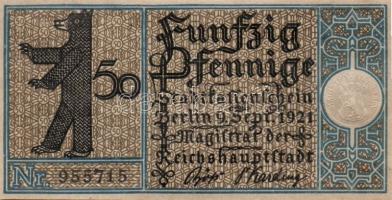 Német Birodalom/Weimari Köztársaság/ Berlin "1-20 kerületek" 20db klf szükségpénz, komplet...