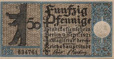 Német Birodalom/Weimari Köztársaság/ Berlin "1-20 kerületek" 20db klf szükségpénz, komplet...