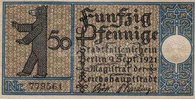 Német Birodalom/Weimari Köztársaság/ Berlin "1-20 kerületek" 20db klf szükségpénz, komplet...