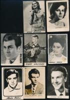 20 db kisméretű színészés énekes fotó (Brigitte Bardot, Sophia Loren, Alain Delon, Koncz Zsuzsa, stb...