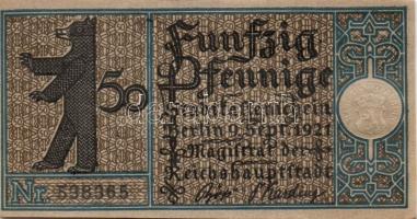 Német Birodalom/Weimari Köztársaság/ Berlin "1-20 kerületek" 20db klf szükségpénz, komplet...