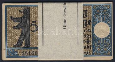 Német Birodalom/Weimari Köztársaság/ Berlin "1-20 kerületek" 20db klf szükségpénz, komplet...