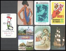 20 db retró kártyanaptár, közte erotikus