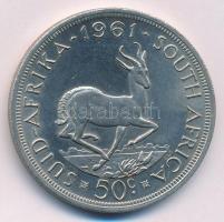 Dél-Afrika 1961. 50c Ag T:P felületi karc South Africa 1961. 50 Cents Ag C:P slightly scratched KM # 62