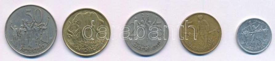 Etiópia 1977. 1c-50c (5xklf) T:2 Ethiopia 1977. 1 Cent - 50 Cents (5xdiff) C:XF