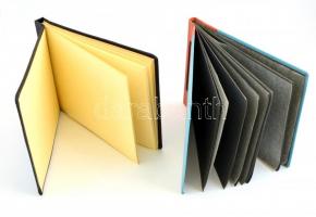 2 db érintetlen fotóalbum, fekete és kék fedőlappal