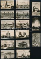 1933 15 db fotó a chicago-i nemzetközi vásárról, hátulján feliratozva, 4x6,5 cm