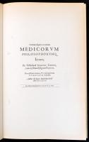 Medicorum philosophorumq. Icones... (reprint) Latin nyelvű. Bp., 1985, Állami Könyvterjesztő Váll. Kiadói aranyozott egészvászon-kötés.