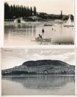 Badacsony, strandfürdő - 2 db régi képeslap / 2 pre-1945 postcards