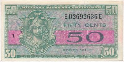 Amerikai Egyesült Államok / Katonai kiadás 1954. 50c T:II- restaurált USA / Military Payment Certificate 1954. 50 Cents C:VF restored
