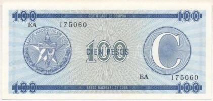 Kuba DN 100P deviza tanúsítvány T:I Cuba 1985. 1 Peso foreign exchange certificate C:UNC Krause#FX25