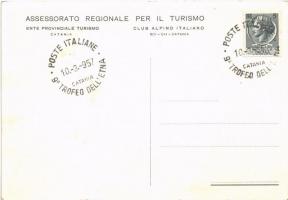 1957 9. Trofeo dell'Etna. Internazionale Sci-Alpinistica A Pattuglie / Italian winter sport, mi...