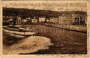 1926 Trieste, Trieszt, Trst; Riva Nazario Sauro / steamship, port