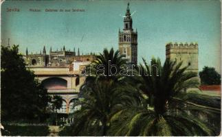 Sevilla, Alcázar, Detalles de sus Jardines / royal palace, park
