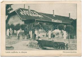 1929 Hévízszentandrás (Hévíz), Lakits szálloda és étterem, automobil. Pál felvétele (EK)