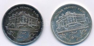1992. 200Ft Ag "MNB" (2x) T:2 patina Adamo F13
