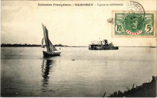 Cotonou, Lagune / lagoon, ships, TCV card (fl)