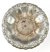 Fém gyümölcs kínáló tál. d: 34 cm