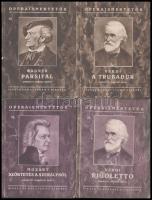 Operaismertetők sorozat 8 kötete: Wagner: Parsifal, Mozart: Szöktetés a szerájból, Verdi: A trubadur...