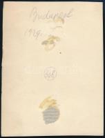 1929 Kinszki Imre (1901-1945) budapesti fotóművész hagyatékából, a szerző által feliratozott vintage...