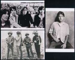 cca 1969 Beatles együttes, 3 db mai nagyítás, Fekete György (1904-1990) budapesti fényképész hagyatékából, 10x15 cm