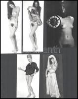 cca 1970 Muti meg...., szolidan erotikus felvételek, 4 db vintage fotó,16,3x10,6 cm és 18,2x7,5 cm között