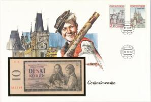 Csehszlovákia 1960. 10K felbélyegzett borítékban, bélyegzéssel T:I  Czechoslovakia 1960. 10 Korun in envelope with stamp and cancellation C:UNC