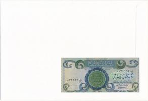 Irak 1980. 1D borítékban, alkalmi bélyeggel és bélyegzéssel T:I Iraq 1980. 1 Dinar in envelope with ...