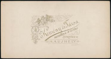 cca 1900 Nyíregyháza, Kemény és Társa fényképészeti műtermében készült, keményhátú, vintage fotó, 20...
